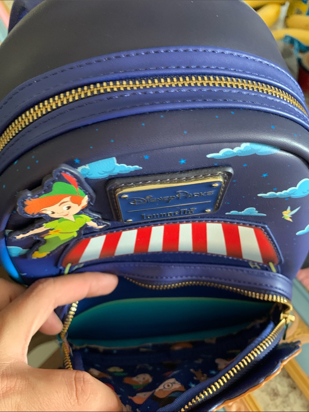 Disney Parks LOUNGEFLY Peter Pan's Flight Mini Backpack - Picture 16 of 17